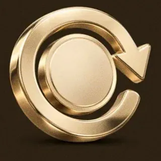 Gold circular arrow — Bsb007