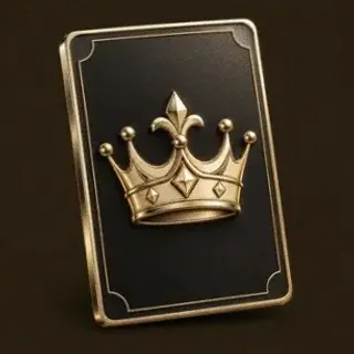 Crowned casino card — Bsb007